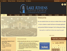 Tablet Screenshot of lakeathensbaptist.com